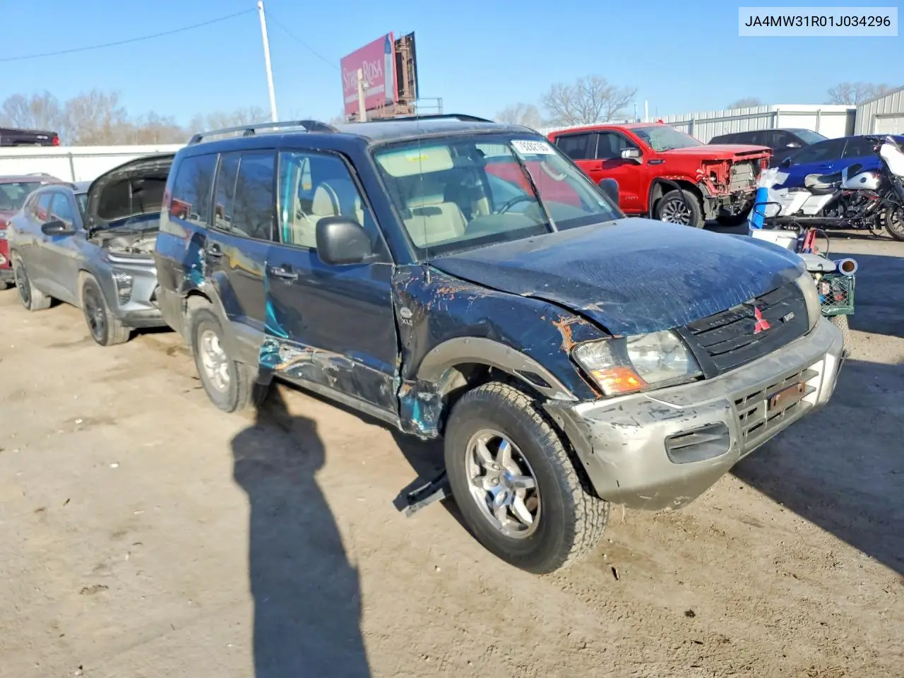 2001 Mitsubishi Montero VIN: JA4MW31R01J034296 Lot: 79282105