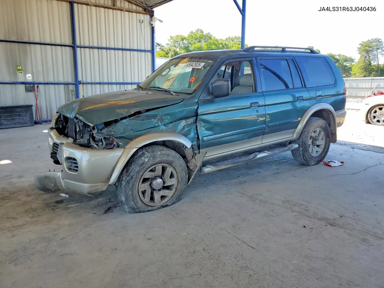 2003 Mitsubishi Montero Sport Xls VIN: JA4LS31R63J040436 Lot: 55942926