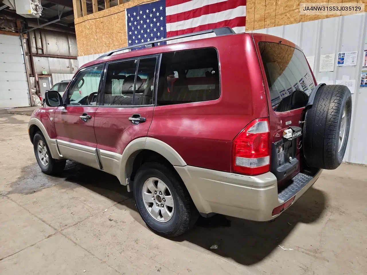 2003 Mitsubishi Montero Xls VIN: JA4NW31S53J035129 Lot: 62008616