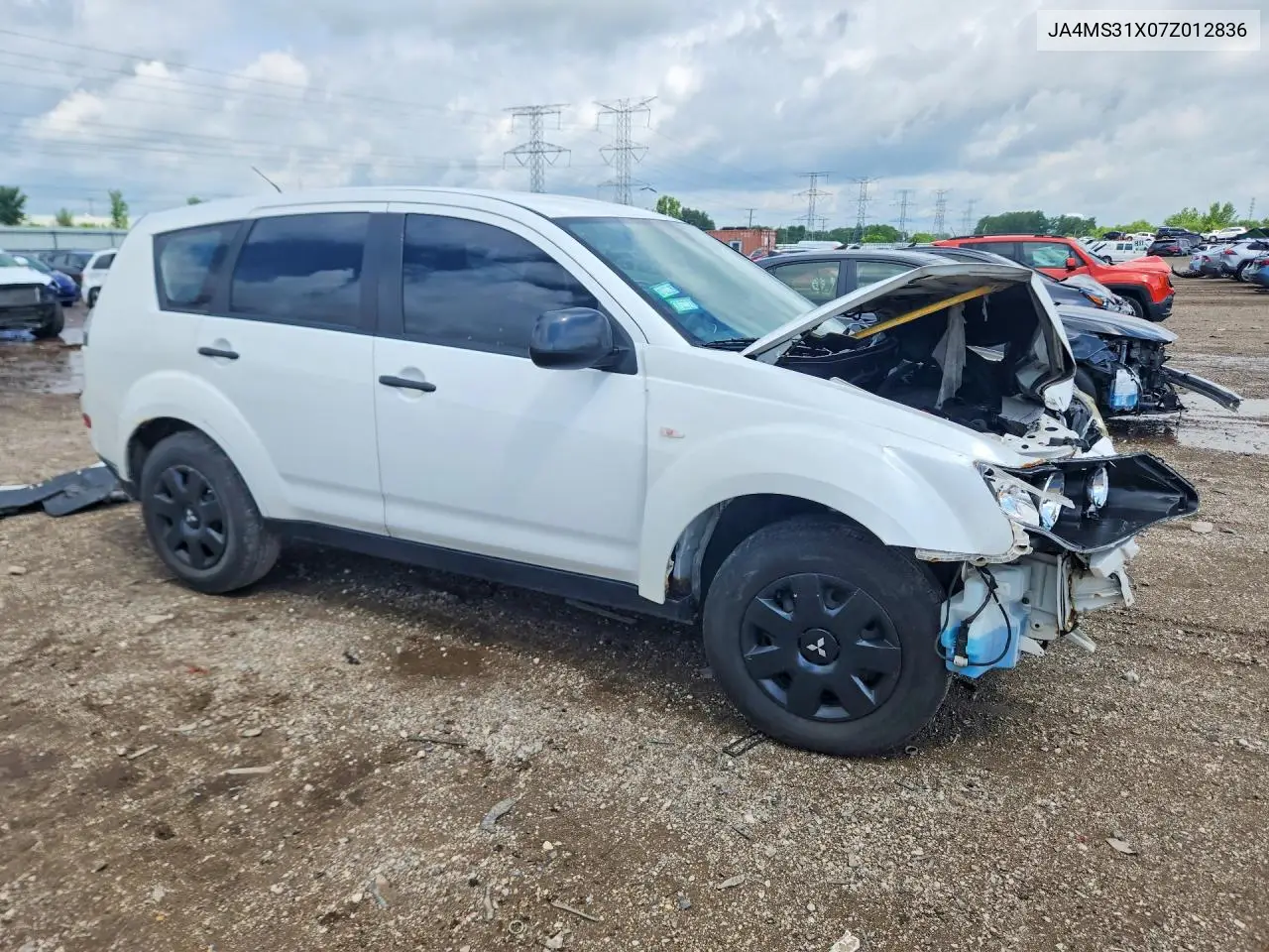 2007 Mitsubishi Outlander Es VIN: JA4MS31X07Z012836 Lot: 56510436