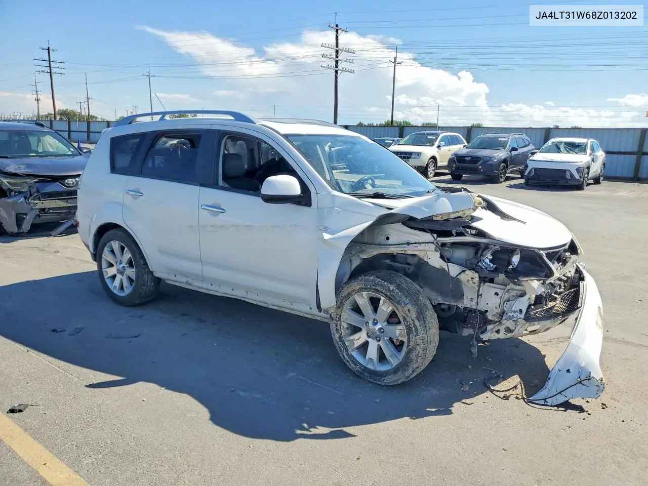 2008 Mitsubishi Outlander Se VIN: JA4LT31W68Z013202 Lot: 61522606