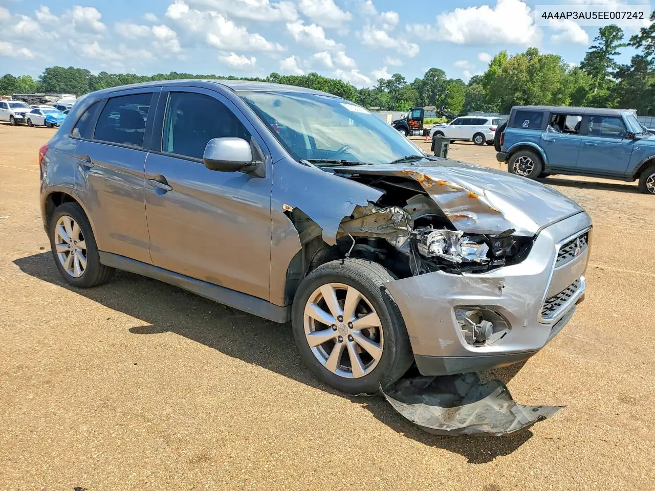 2014 Mitsubishi Outlander Sport Es VIN: 4A4AP3AU5EE007242 Lot: 57503646
