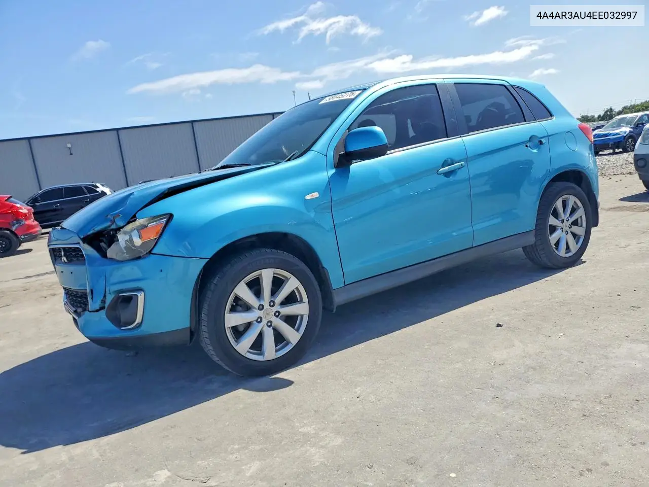 2014 Mitsubishi Outlander Sport Es VIN: 4A4AR3AU4EE032997 Lot: 58045276