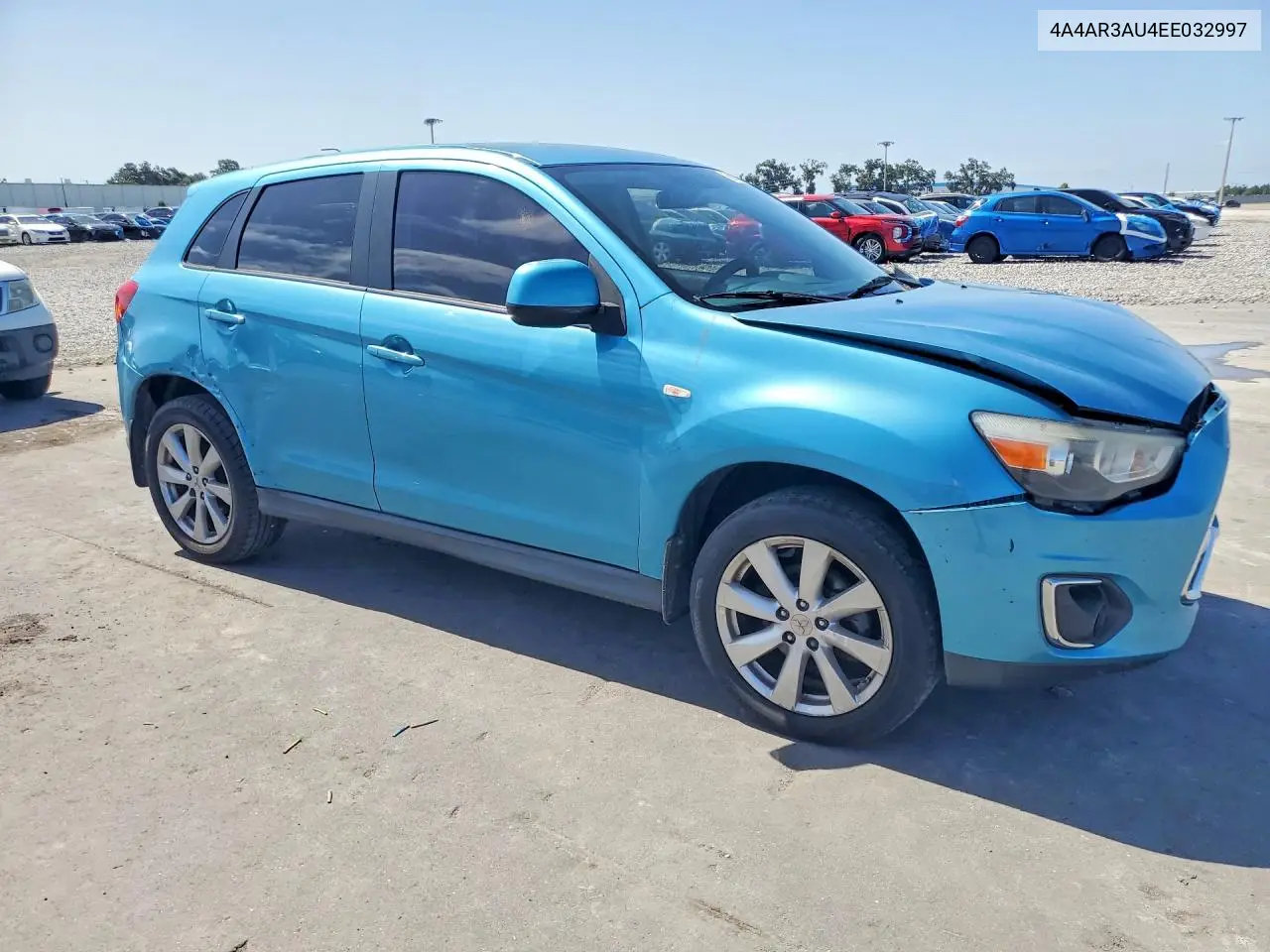 2014 Mitsubishi Outlander Sport Es VIN: 4A4AR3AU4EE032997 Lot: 58045276