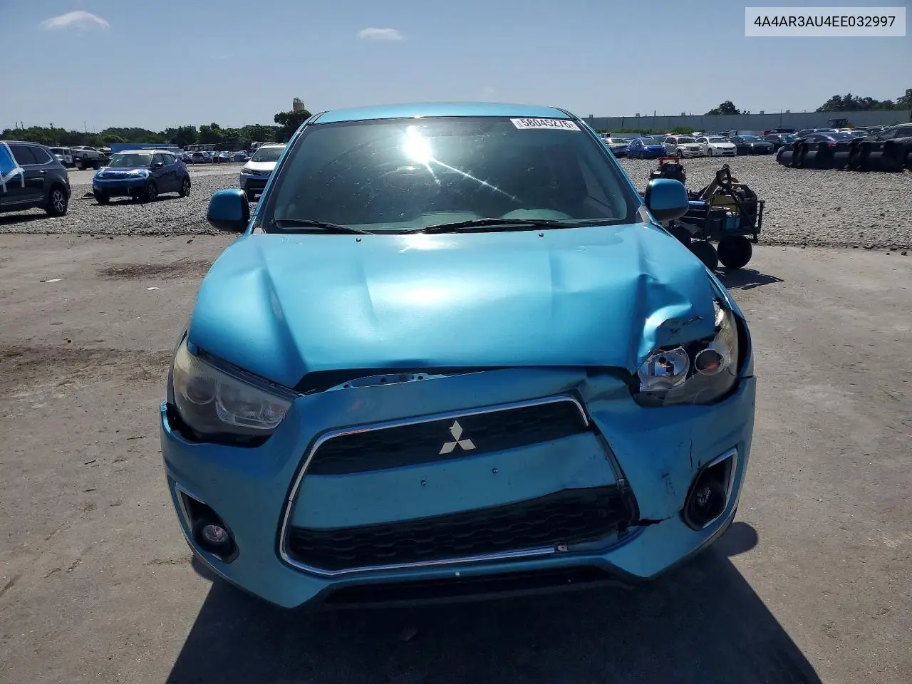 2014 Mitsubishi Outlander Sport Es VIN: 4A4AR3AU4EE032997 Lot: 58045276