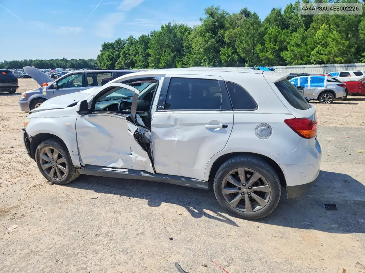 2014 Mitsubishi Outlander Sport Es VIN: 4A4AP3AU4EE002226 Lot: 58800676