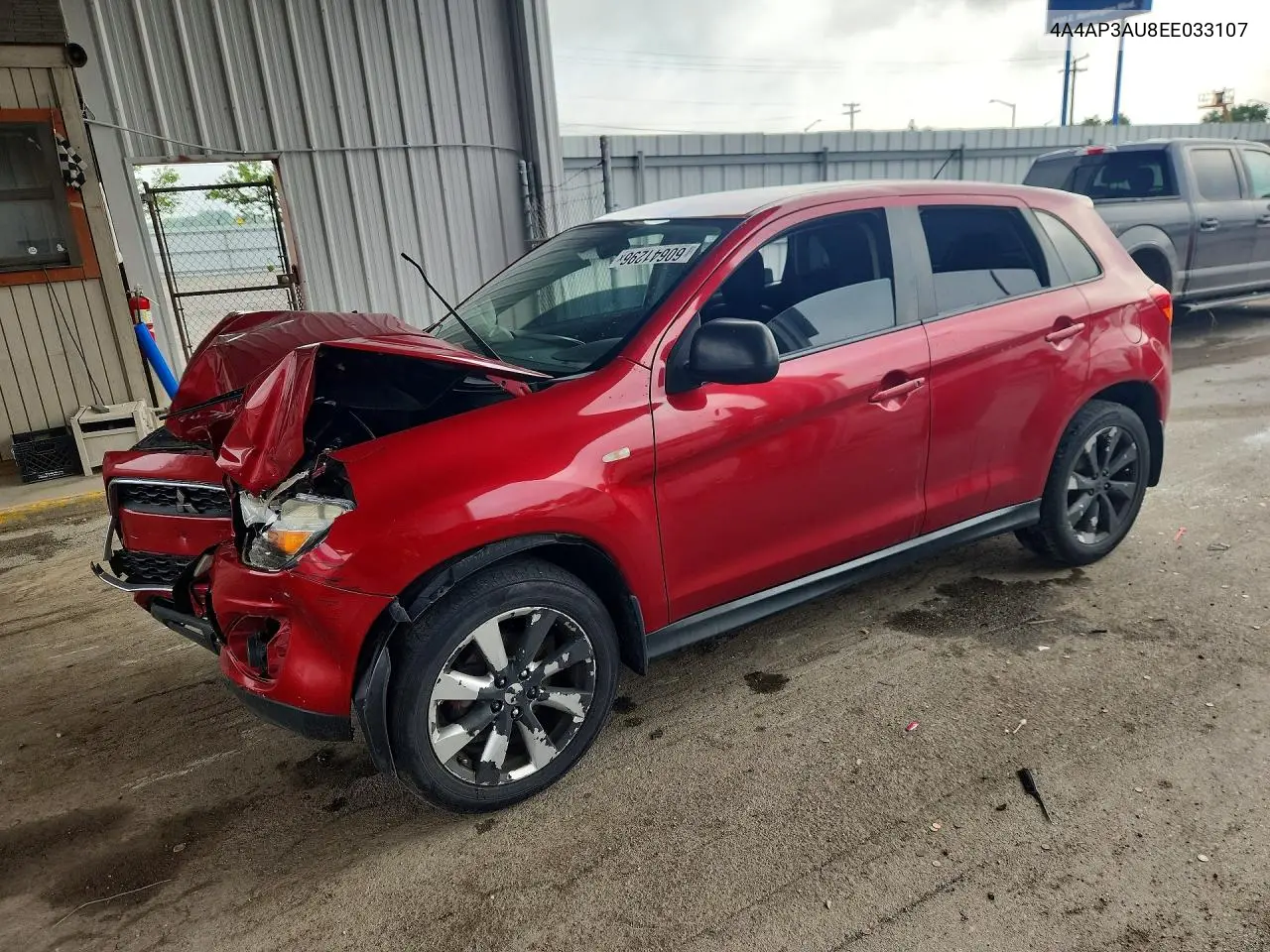 2014 Mitsubishi Outlander Sport Es VIN: 4A4AP3AU8EE033107 Lot: 60641296