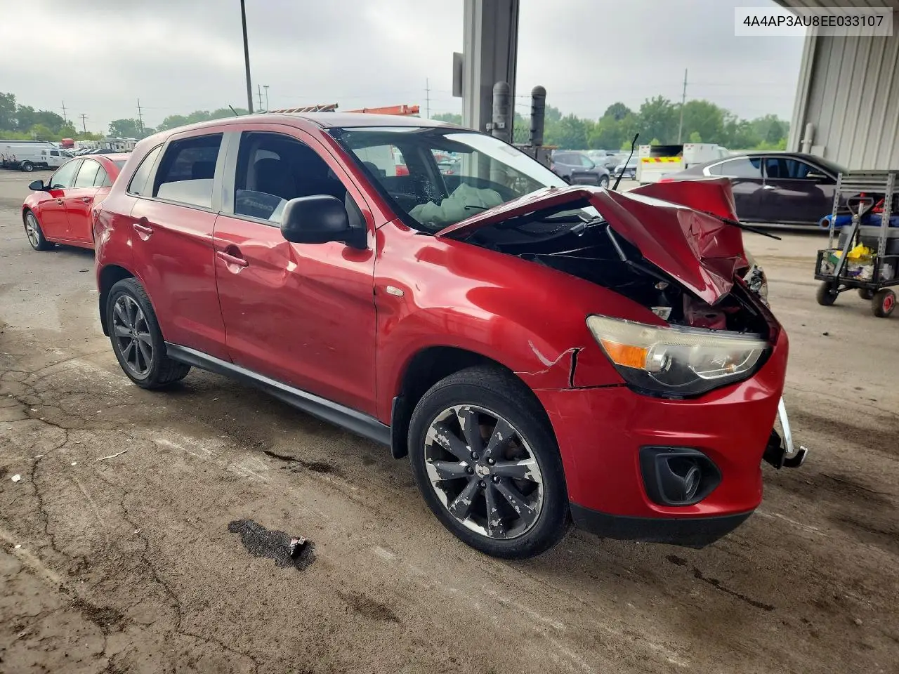 2014 Mitsubishi Outlander Sport Es VIN: 4A4AP3AU8EE033107 Lot: 60641296