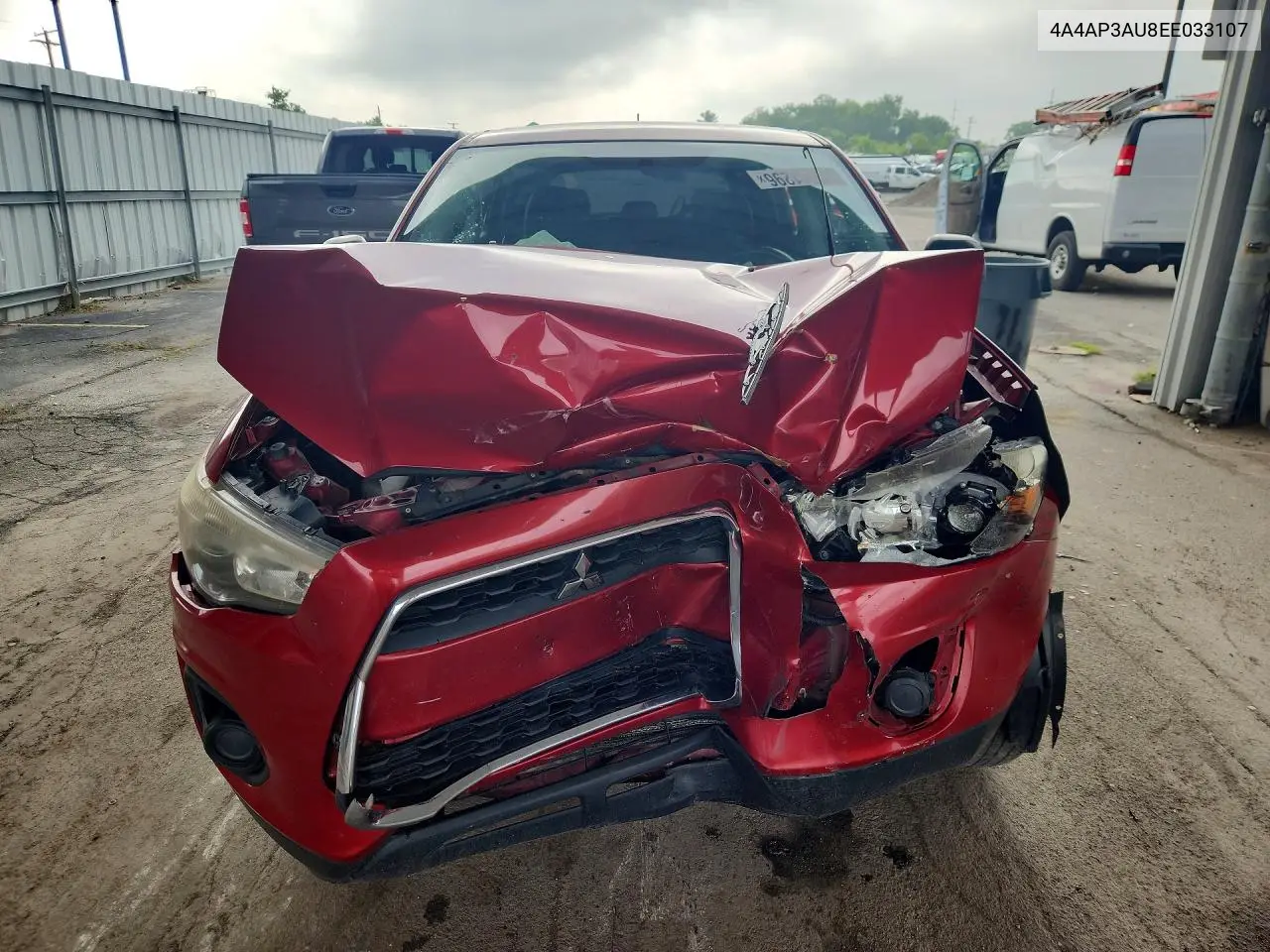 2014 Mitsubishi Outlander Sport Es VIN: 4A4AP3AU8EE033107 Lot: 60641296