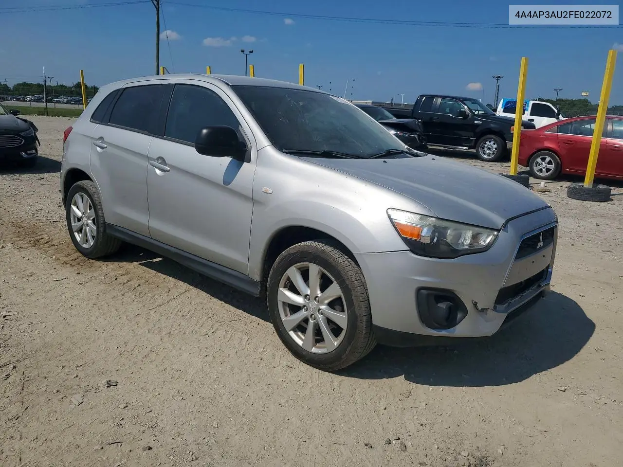 2014 Mitsubishi Outlander Sport Es VIN: 4A4AP3AU2FE022072 Lot: 60772076