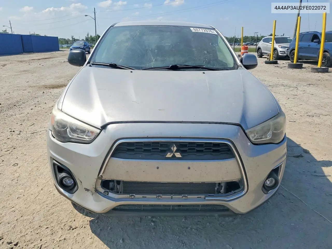 2014 Mitsubishi Outlander Sport Es VIN: 4A4AP3AU2FE022072 Lot: 60772076