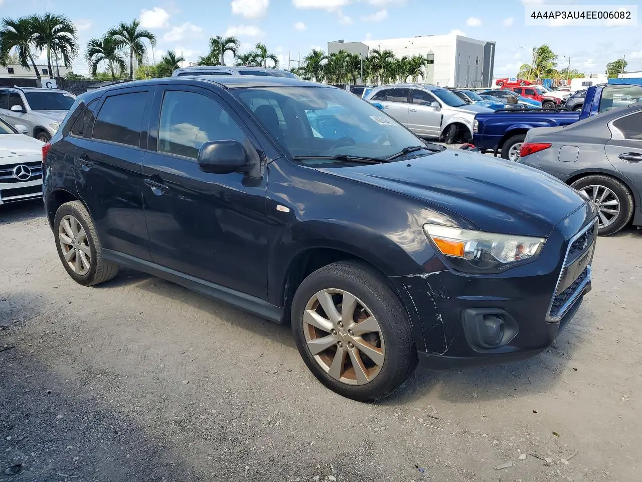2014 Mitsubishi Outlander Sport Es VIN: 4A4AP3AU4EE006082 Lot: 62046586