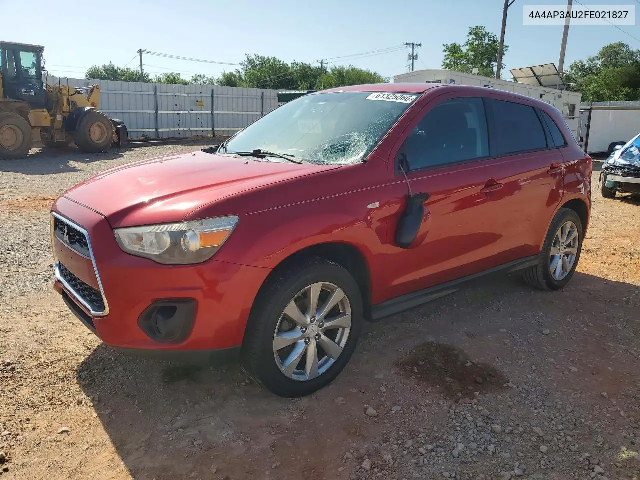 2015 Mitsubishi Outlander Sport Es VIN: 4A4AP3AU2FE021827 Lot: 61325066