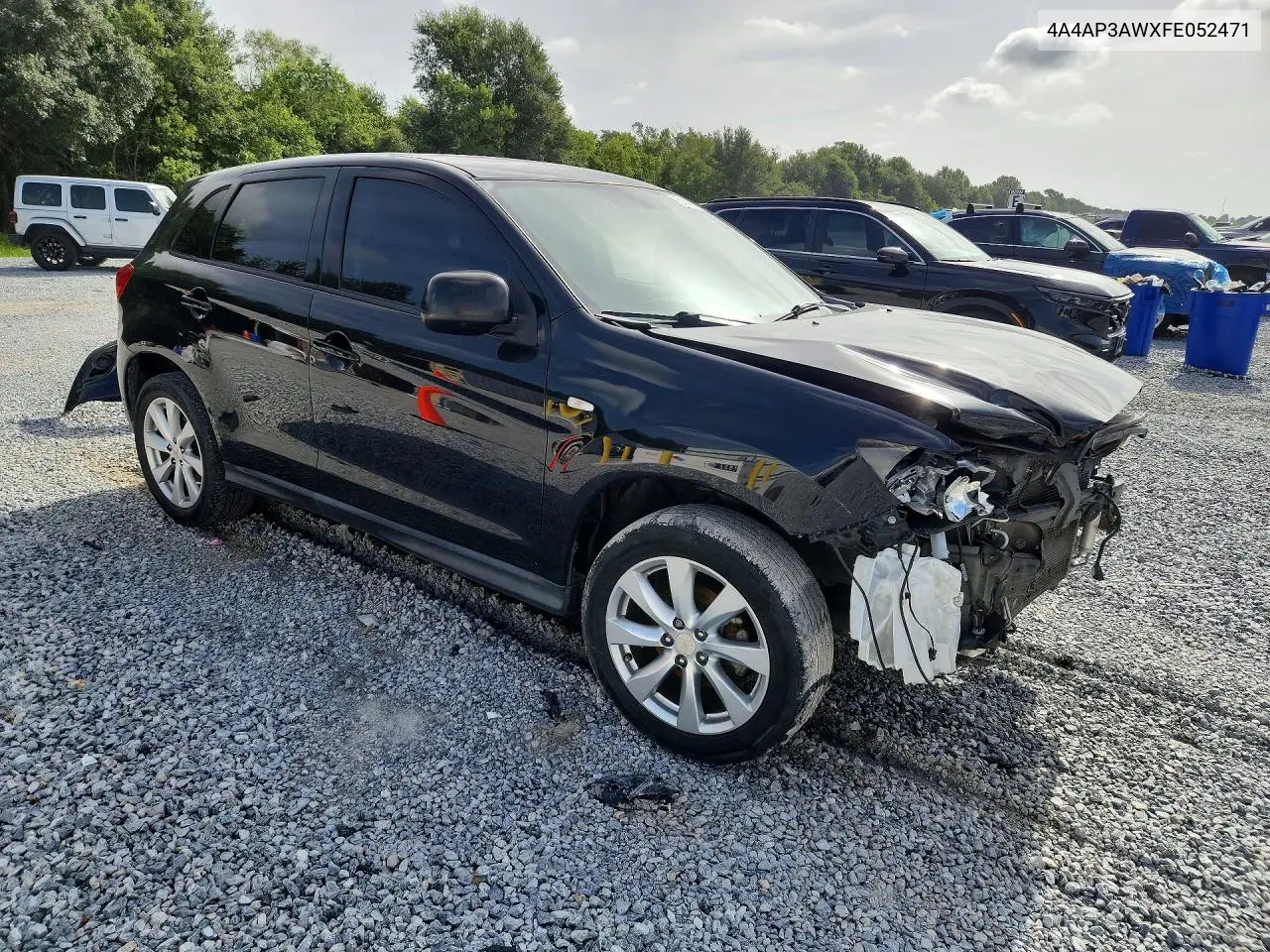 2015 Mitsubishi Outlander Sport Es VIN: 4A4AP3AWXFE052471 Lot: 61404516