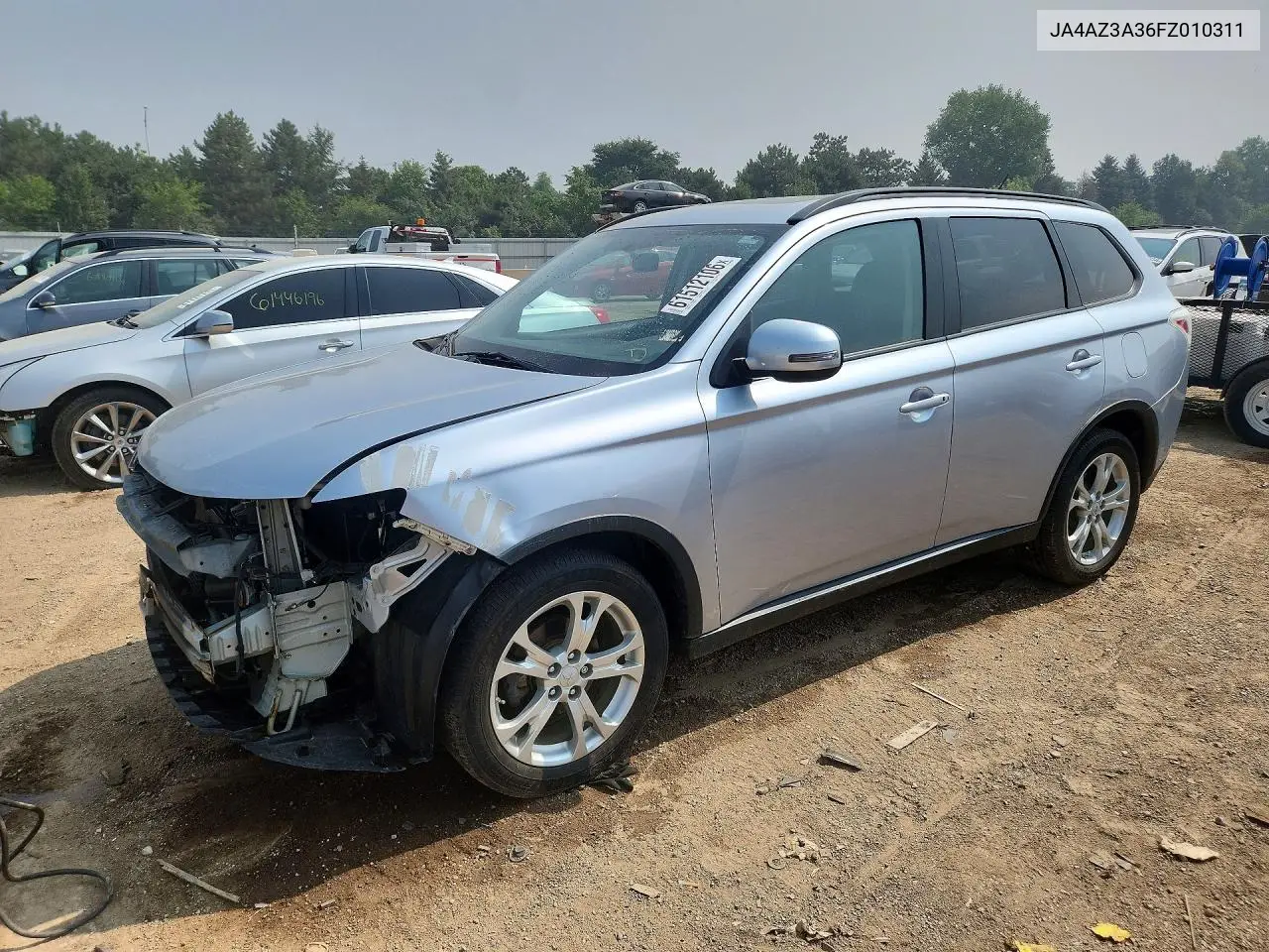 2015 Mitsubishi Outlander Se VIN: JA4AZ3A36FZ010311 Lot: 61512106