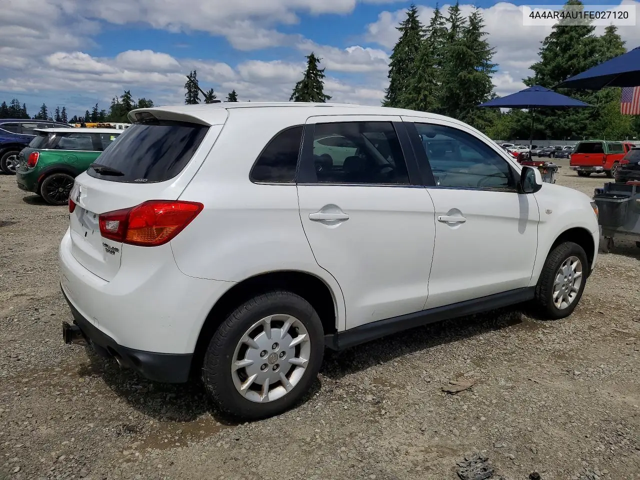 2015 Mitsubishi Outlander Sport Se VIN: 4A4AR4AU1FE027120 Lot: 61592146