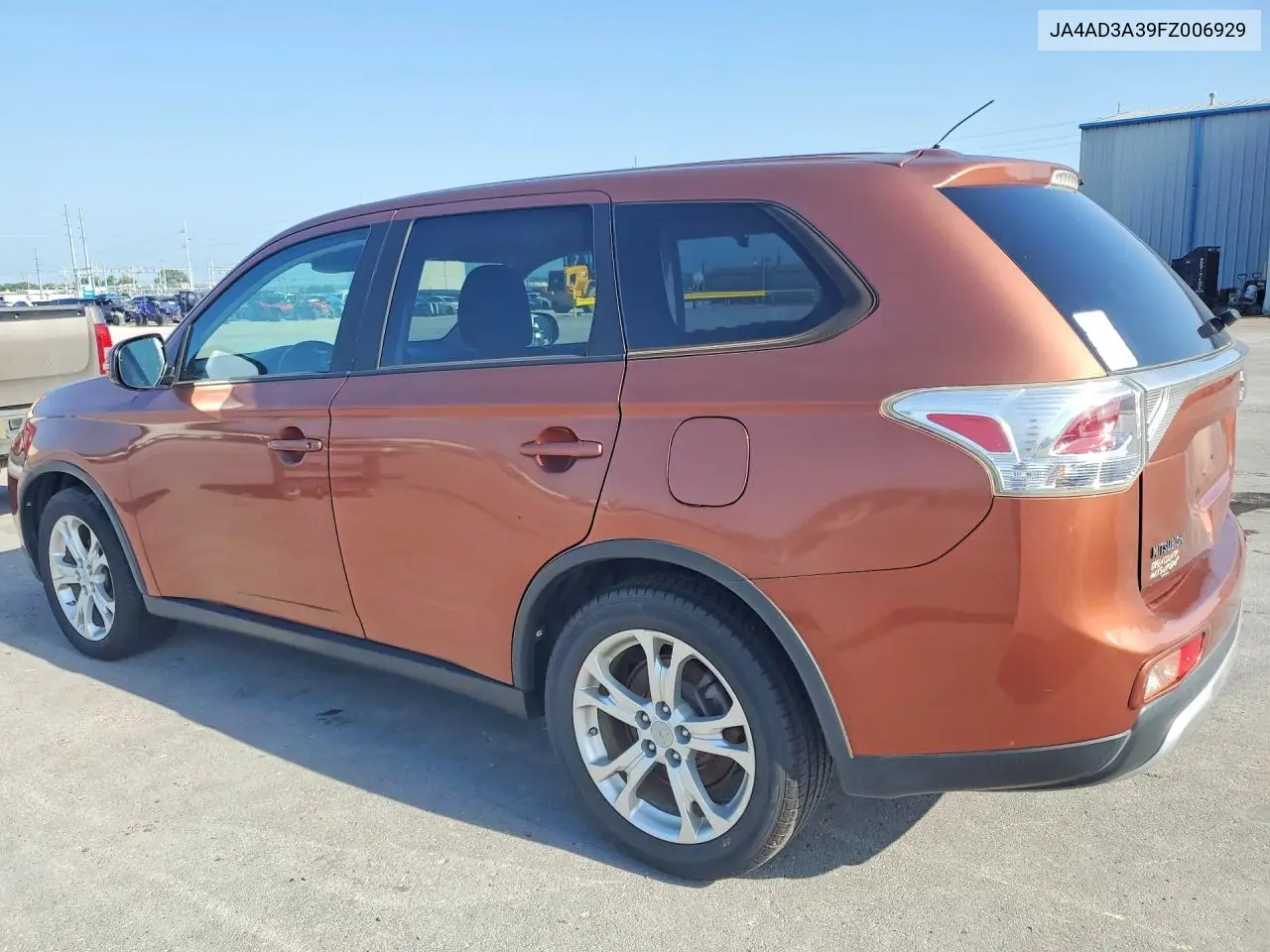2015 Mitsubishi Outlander Se VIN: JA4AD3A39FZ006929 Lot: 61801516
