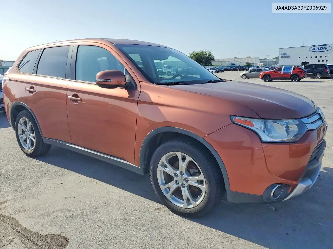 2015 Mitsubishi Outlander Se VIN: JA4AD3A39FZ006929 Lot: 61801516