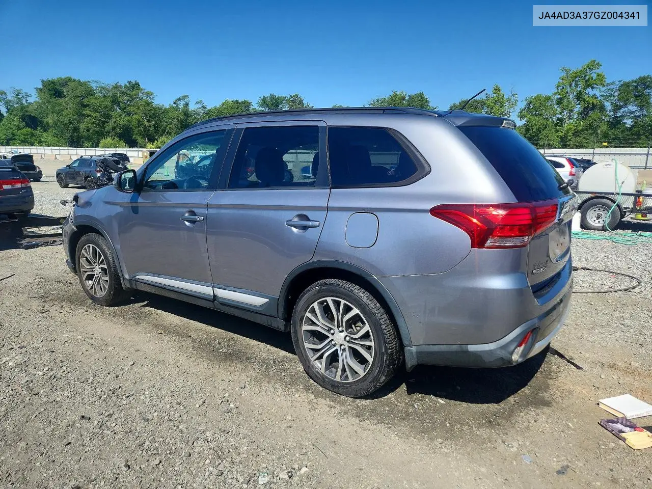 2016 Mitsubishi Outlander Se VIN: JA4AD3A37GZ004341 Lot: 55650566