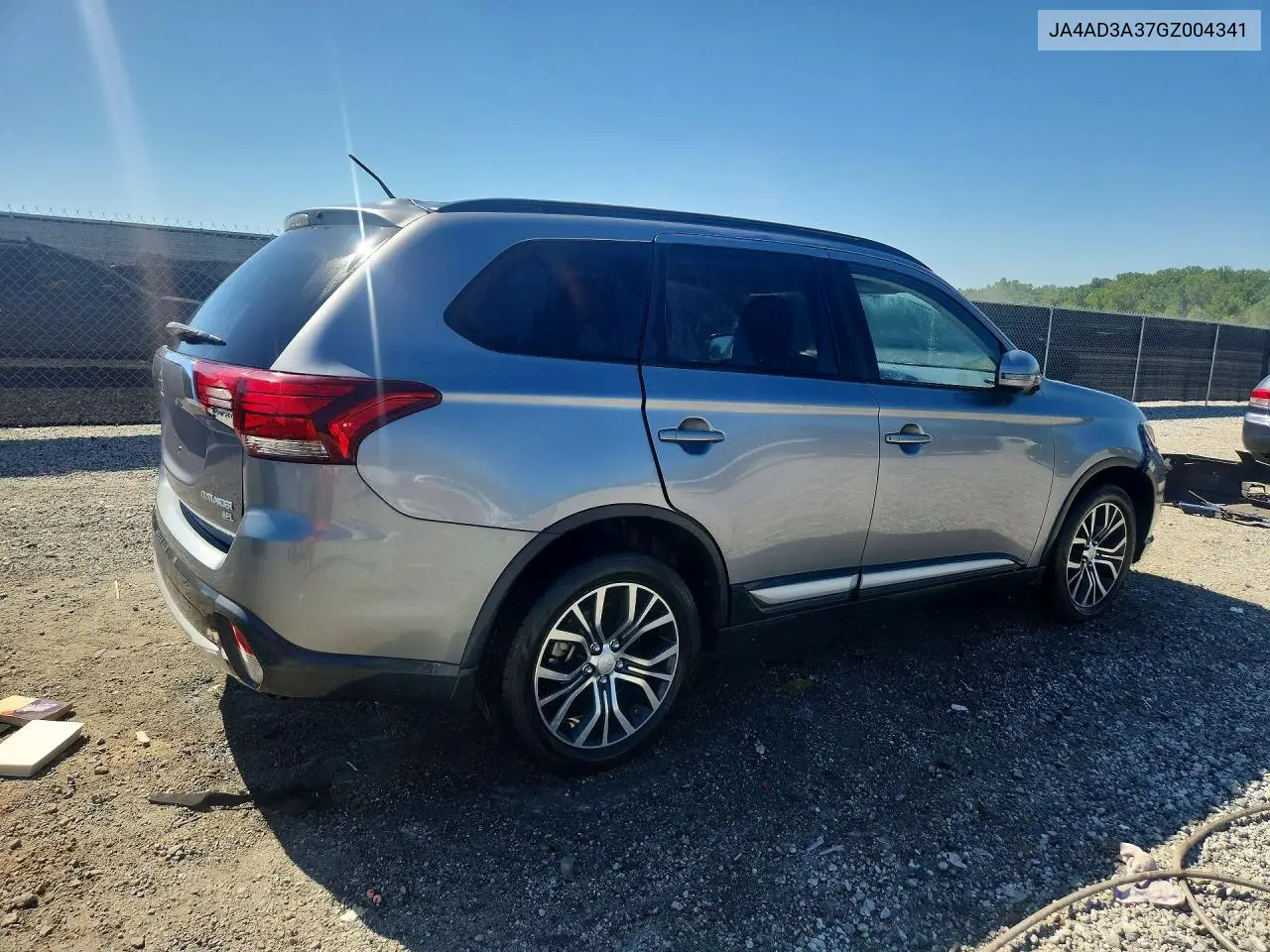 2016 Mitsubishi Outlander Se VIN: JA4AD3A37GZ004341 Lot: 55650566