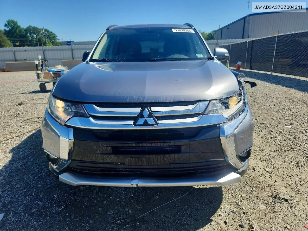 2016 Mitsubishi Outlander Se VIN: JA4AD3A37GZ004341 Lot: 55650566