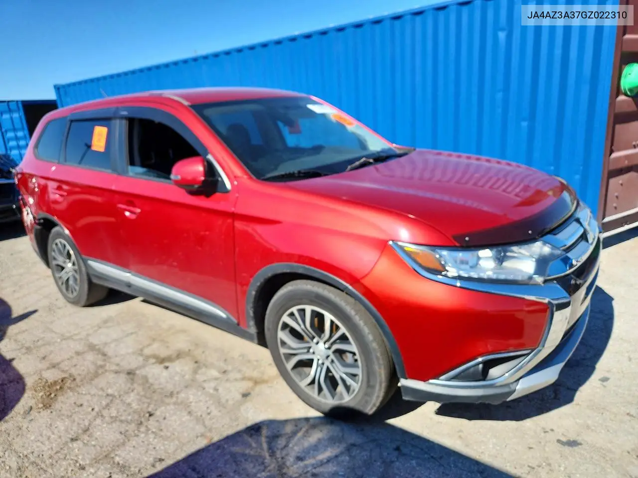 2016 Mitsubishi Outlander Se VIN: JA4AZ3A37GZ022310 Lot: 57496216