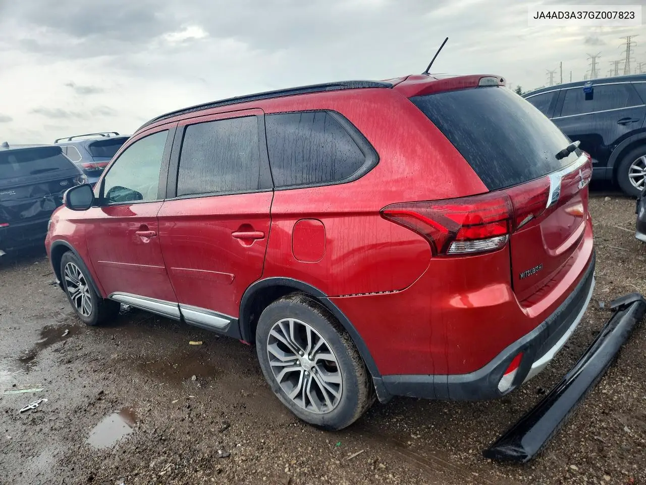2016 Mitsubishi Outlander Se VIN: JA4AD3A37GZ007823 Lot: 58700116