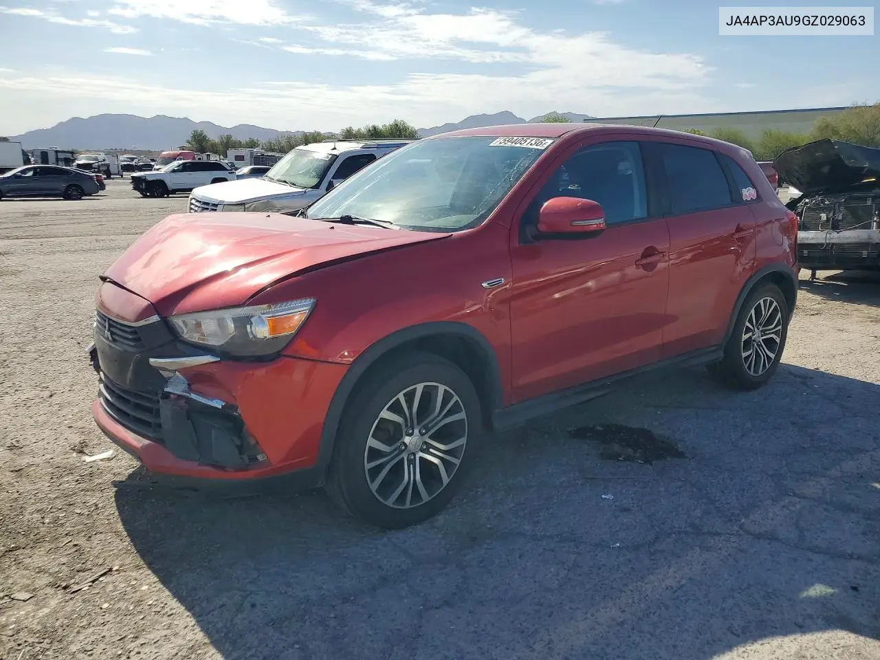 2016 Mitsubishi Outlander Sport Es VIN: JA4AP3AU9GZ029063 Lot: 59405136