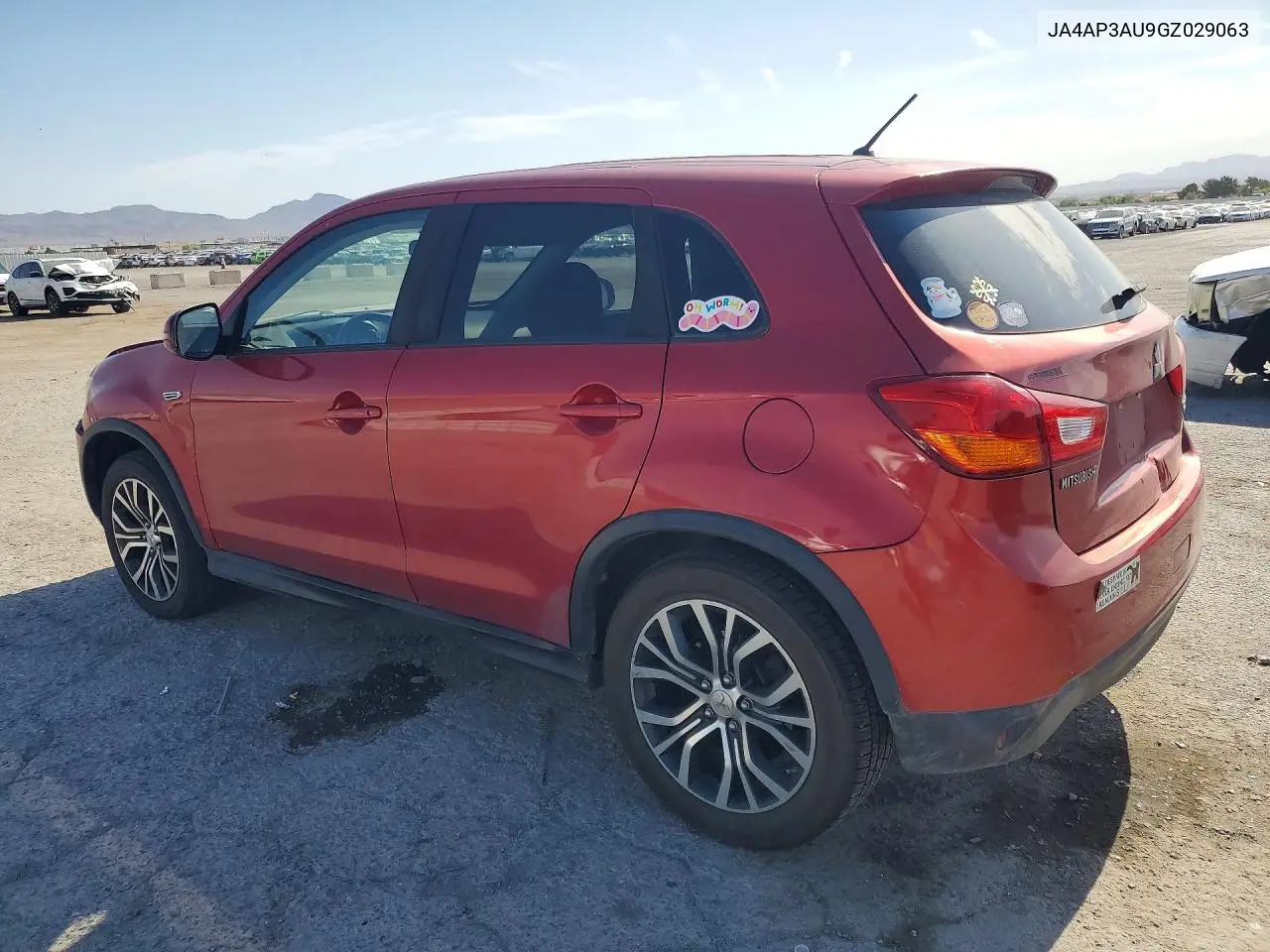 2016 Mitsubishi Outlander Sport Es VIN: JA4AP3AU9GZ029063 Lot: 59405136