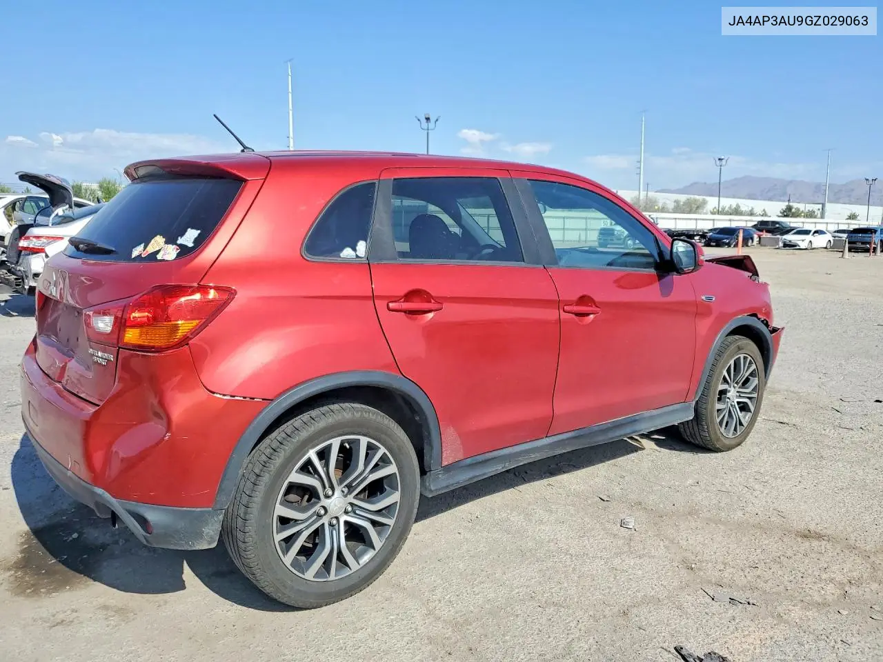 2016 Mitsubishi Outlander Sport Es VIN: JA4AP3AU9GZ029063 Lot: 59405136