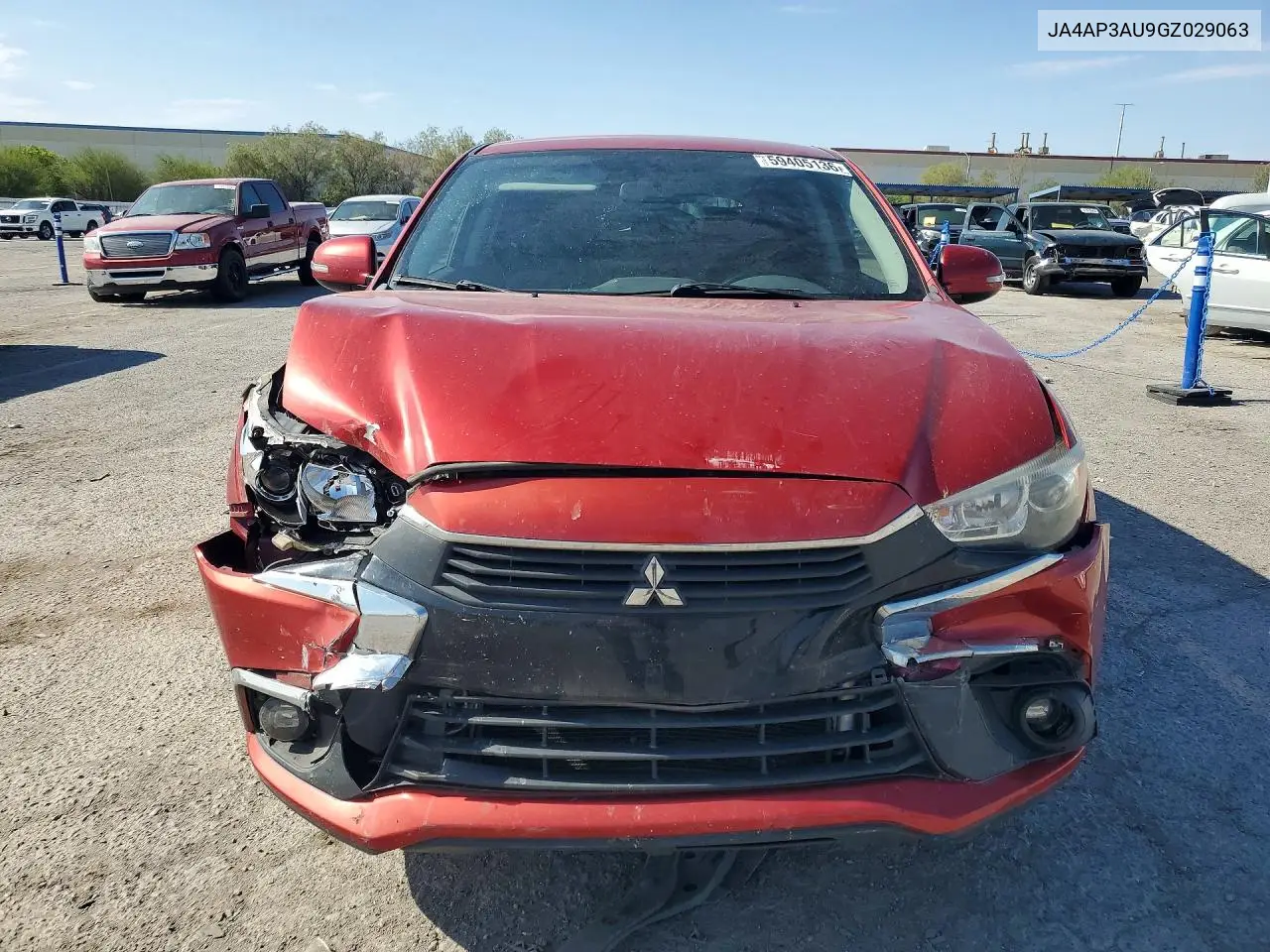 2016 Mitsubishi Outlander Sport Es VIN: JA4AP3AU9GZ029063 Lot: 59405136