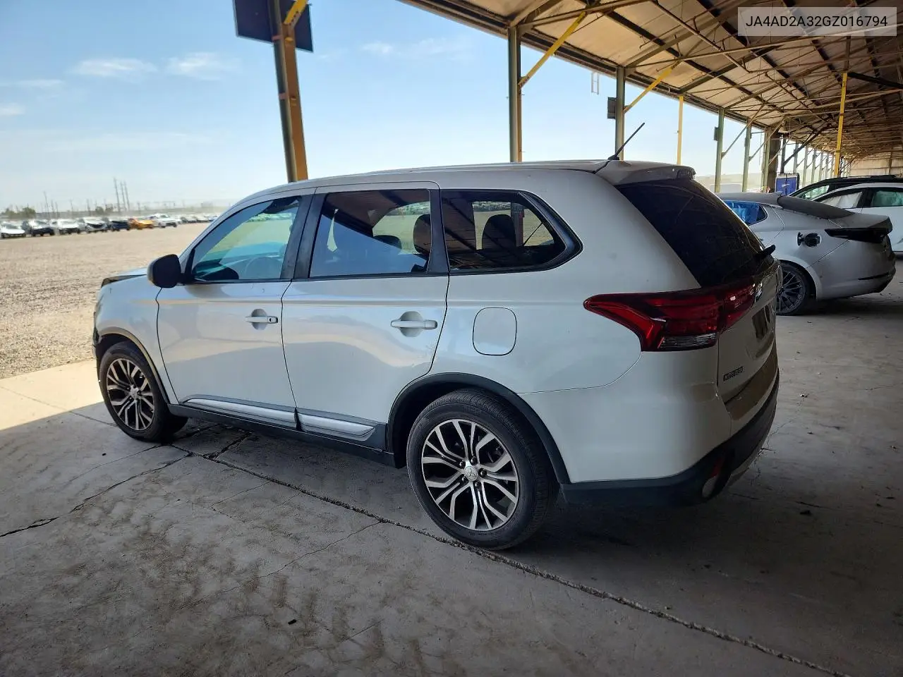 2016 Mitsubishi Outlander Es VIN: JA4AD2A32GZ016794 Lot: 60647236