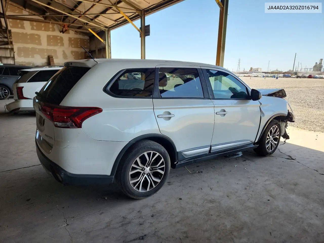 2016 Mitsubishi Outlander Es VIN: JA4AD2A32GZ016794 Lot: 60647236