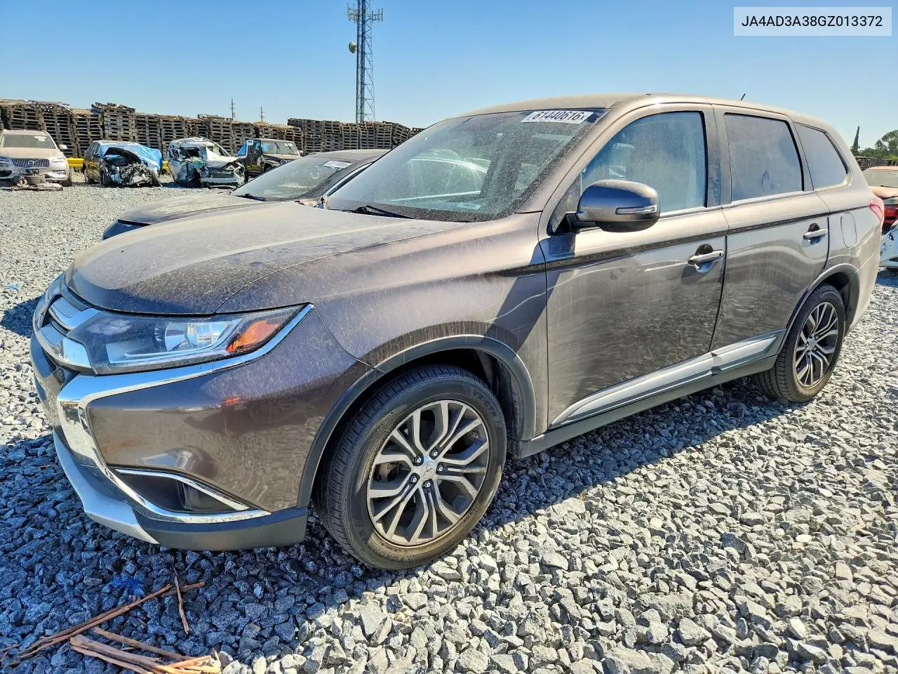 2016 Mitsubishi Outlander Se VIN: JA4AD3A38GZ013372 Lot: 61440616