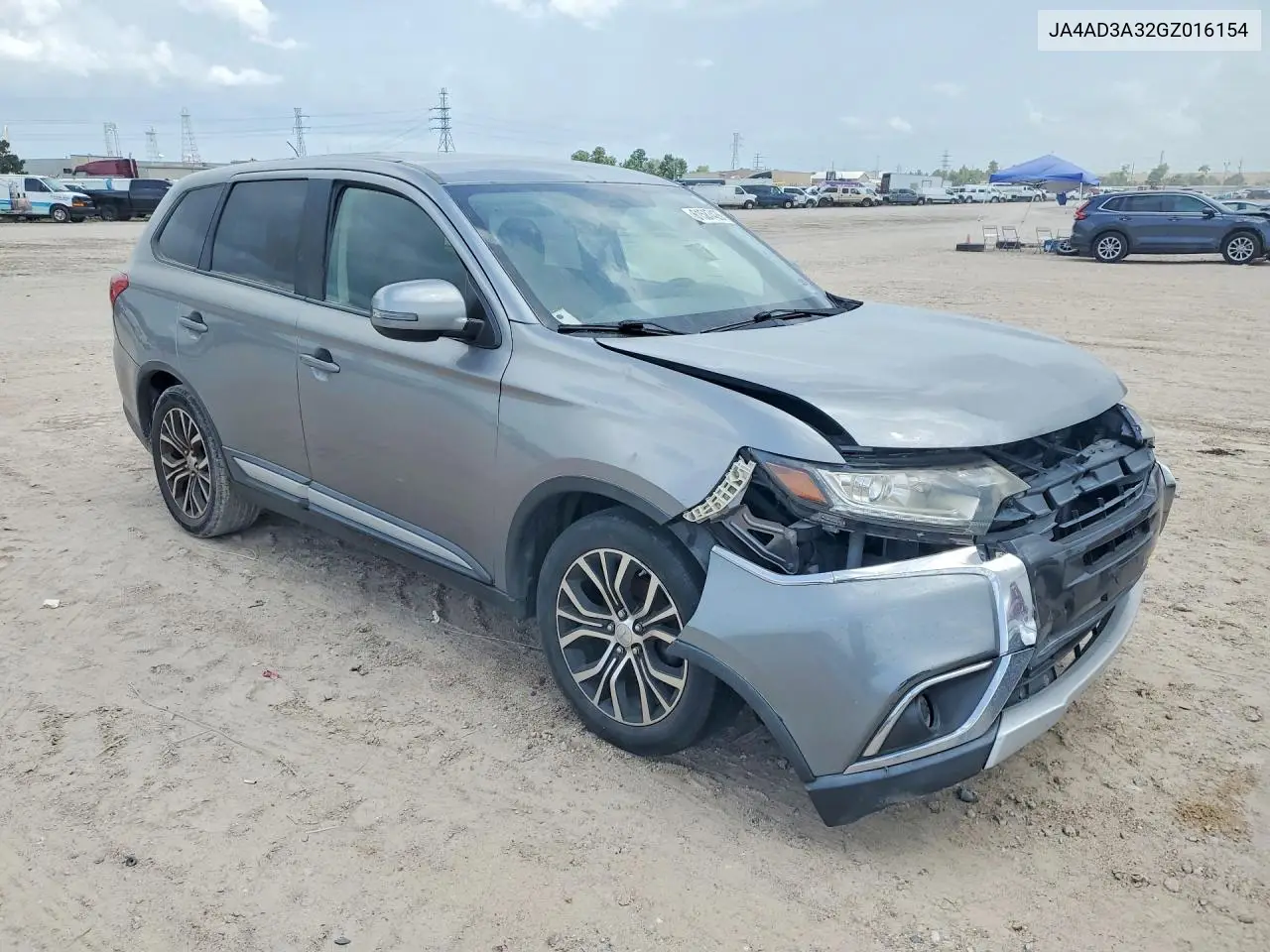 2016 Mitsubishi Outlander Se VIN: JA4AD3A32GZ016154 Lot: 61587426