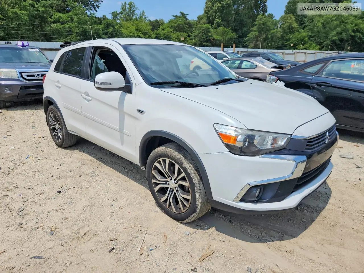 2016 Mitsubishi Outlander Sport Es VIN: JA4AP3AW7GZ046039 Lot: 61779226