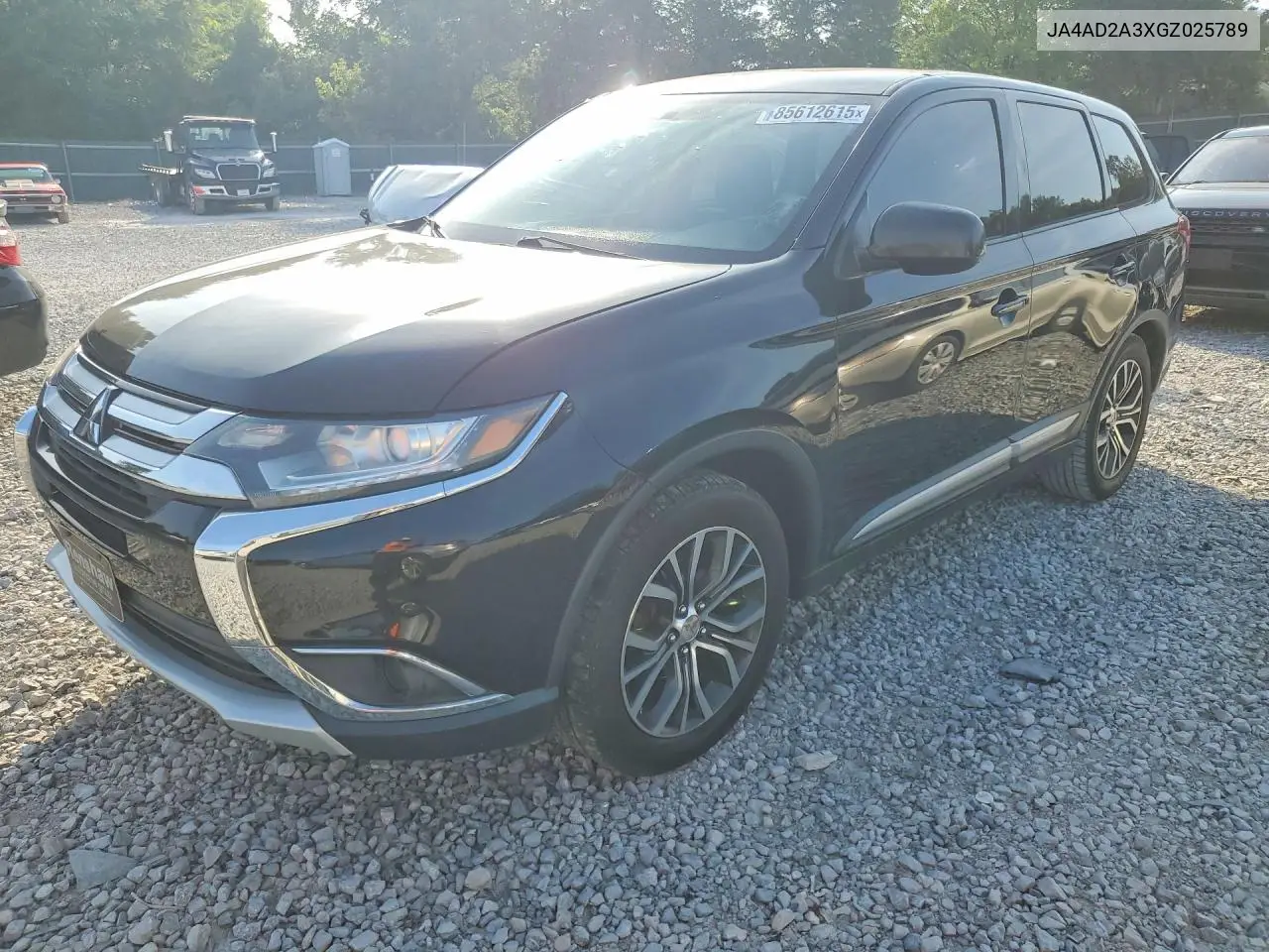 2016 Mitsubishi Outlander Es VIN: JA4AD2A3XGZ025789 Lot: 85612615