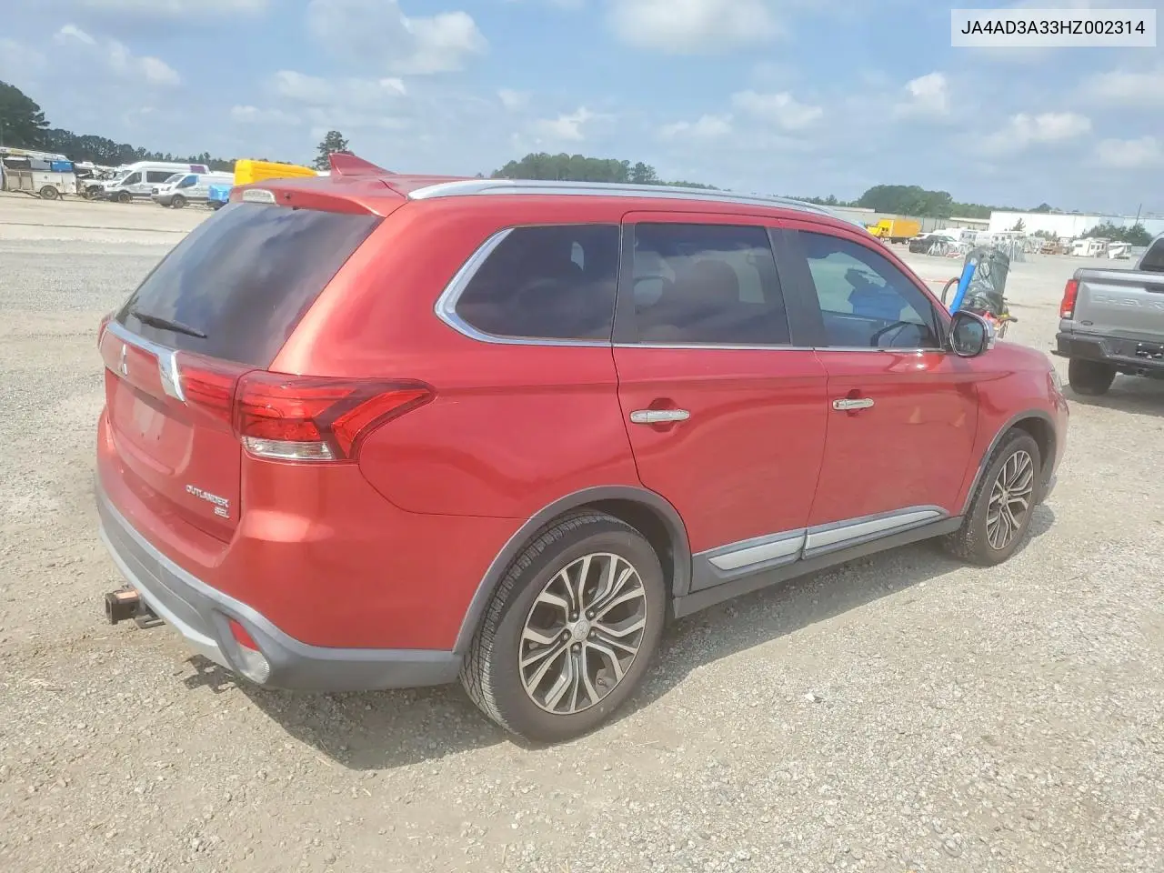 2017 Mitsubishi Outlander Se VIN: JA4AD3A33HZ002314 Lot: 58191886