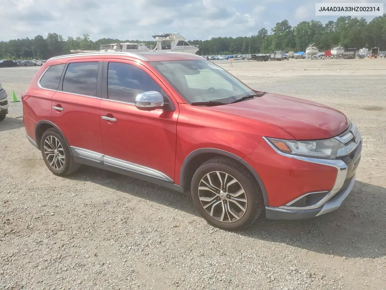2017 Mitsubishi Outlander Se VIN: JA4AD3A33HZ002314 Lot: 58191886
