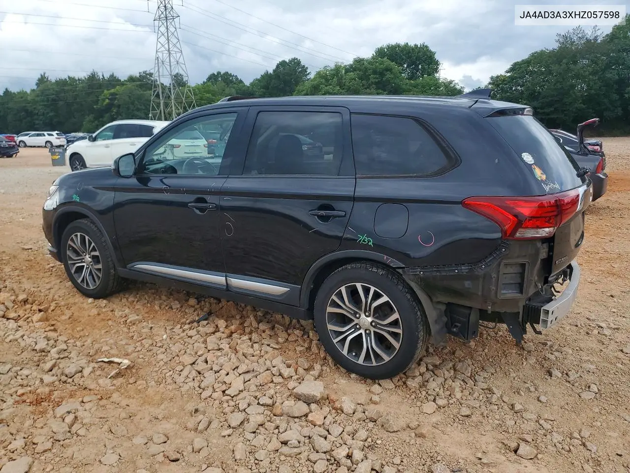 2017 Mitsubishi Outlander Se VIN: JA4AD3A3XHZ057598 Lot: 58254856