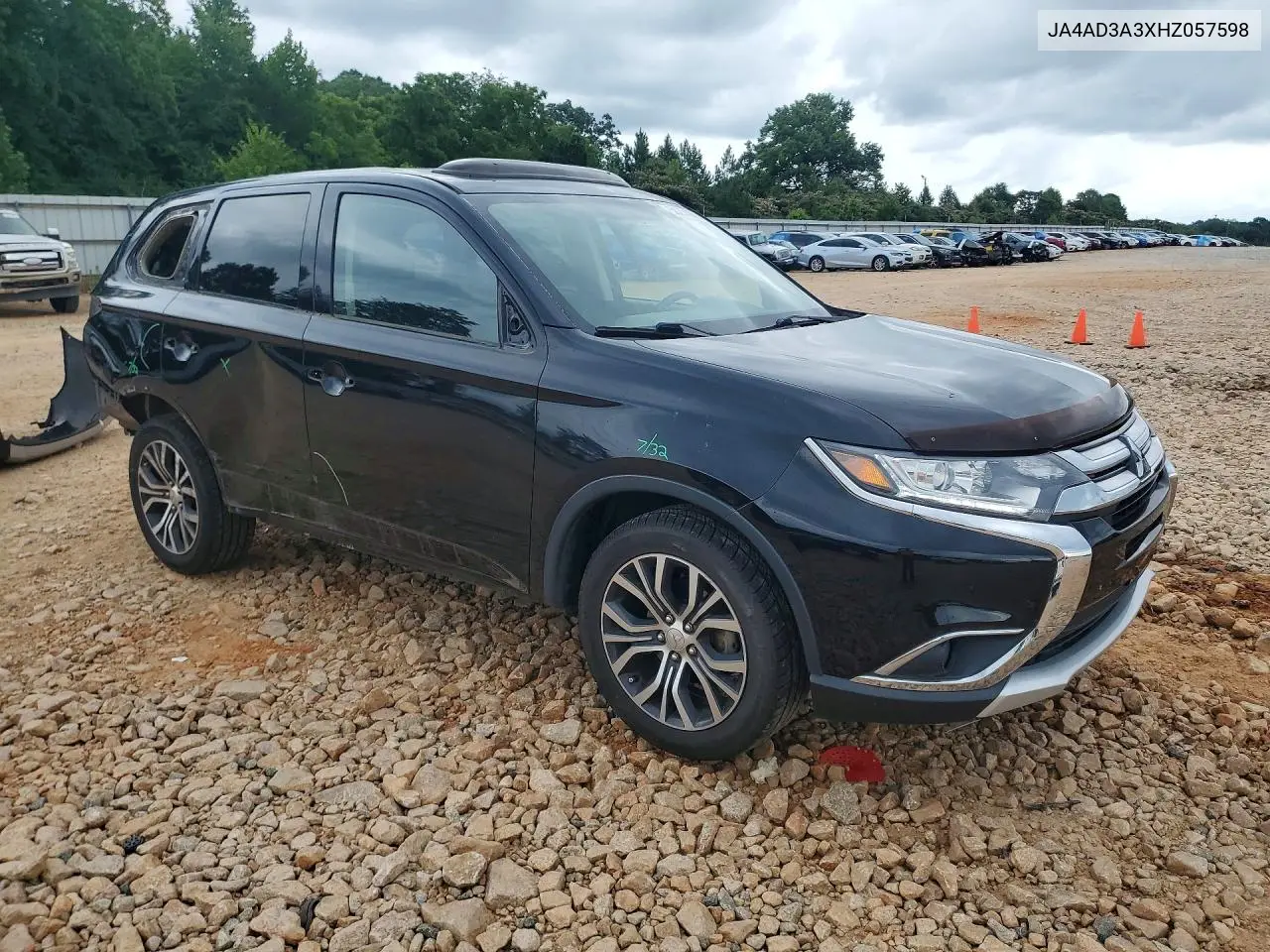 2017 Mitsubishi Outlander Se VIN: JA4AD3A3XHZ057598 Lot: 58254856