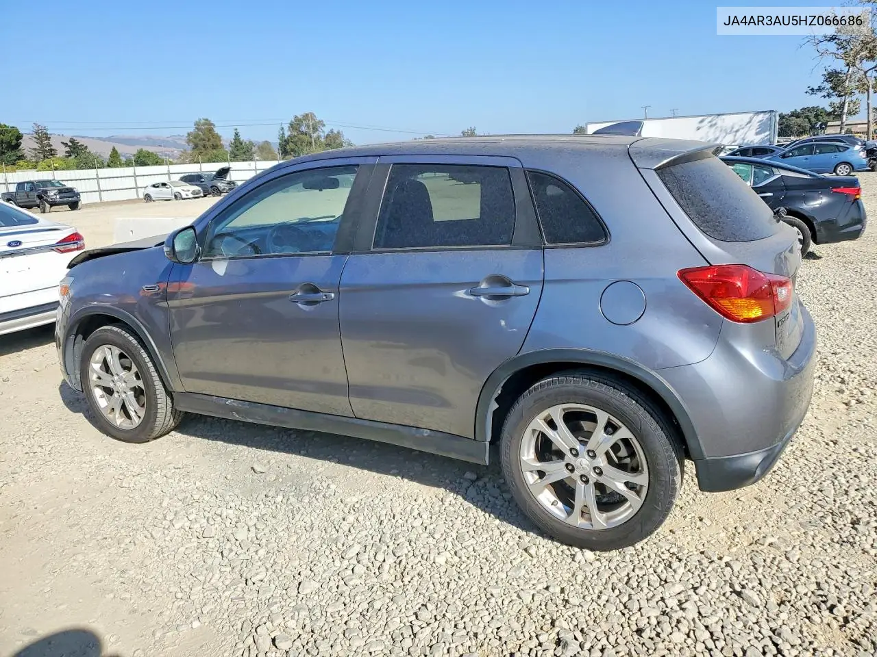 2017 Mitsubishi Outlander Sport Es VIN: JA4AR3AU5HZ066686 Lot: 61370826