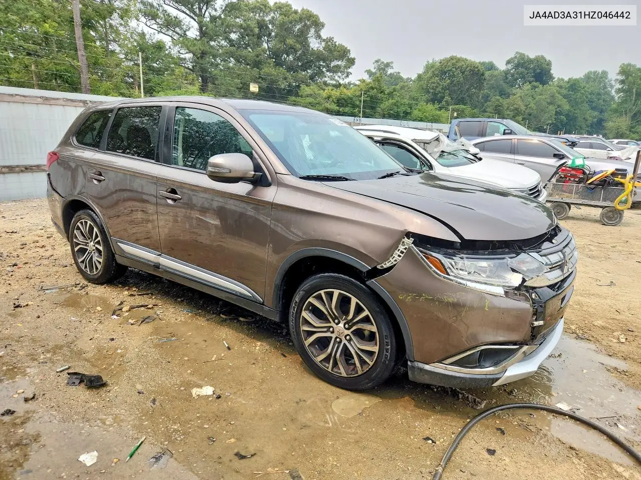 2017 Mitsubishi Outlander Se VIN: JA4AD3A31HZ046442 Lot: 61384476