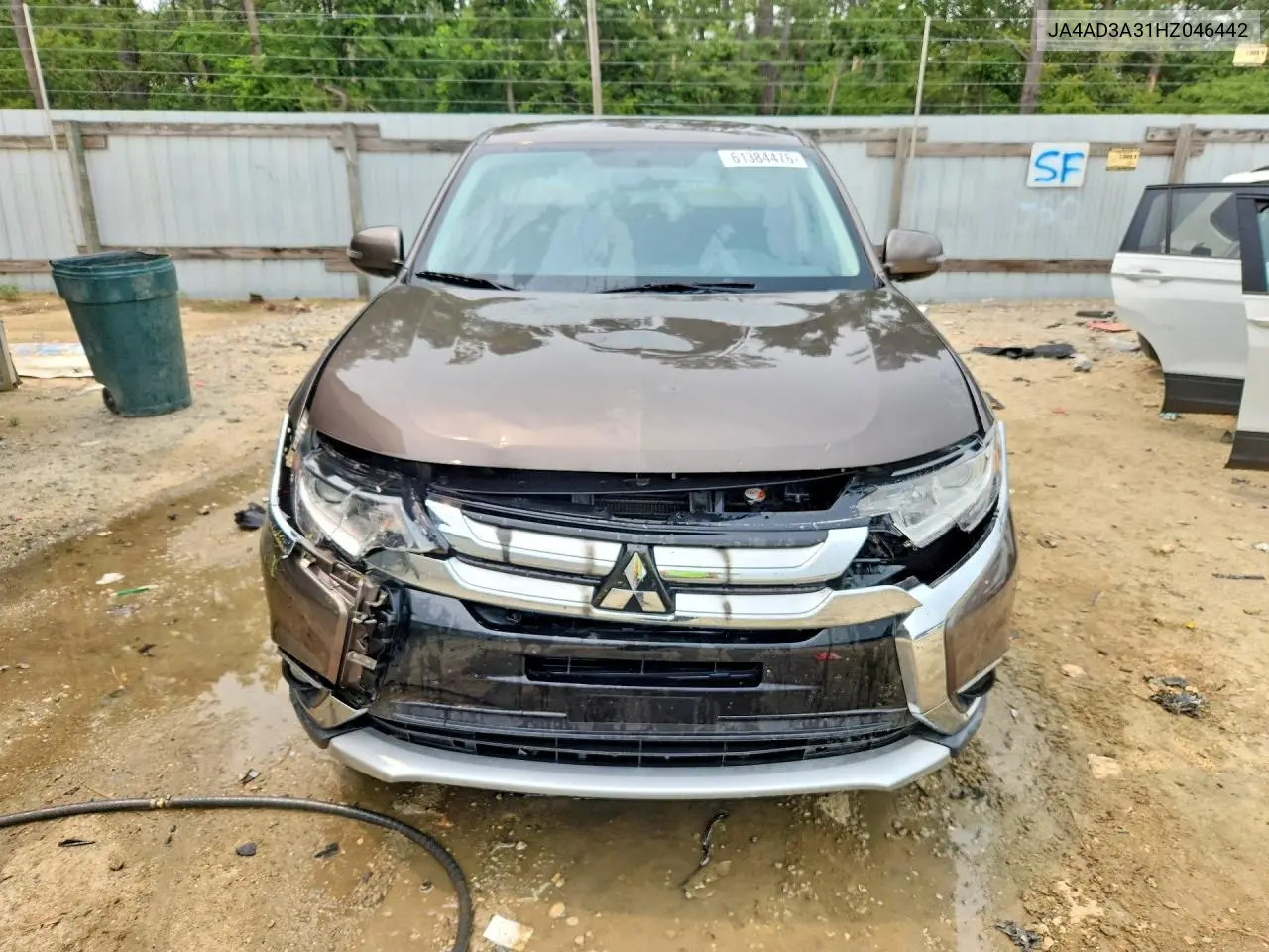 2017 Mitsubishi Outlander Se VIN: JA4AD3A31HZ046442 Lot: 61384476