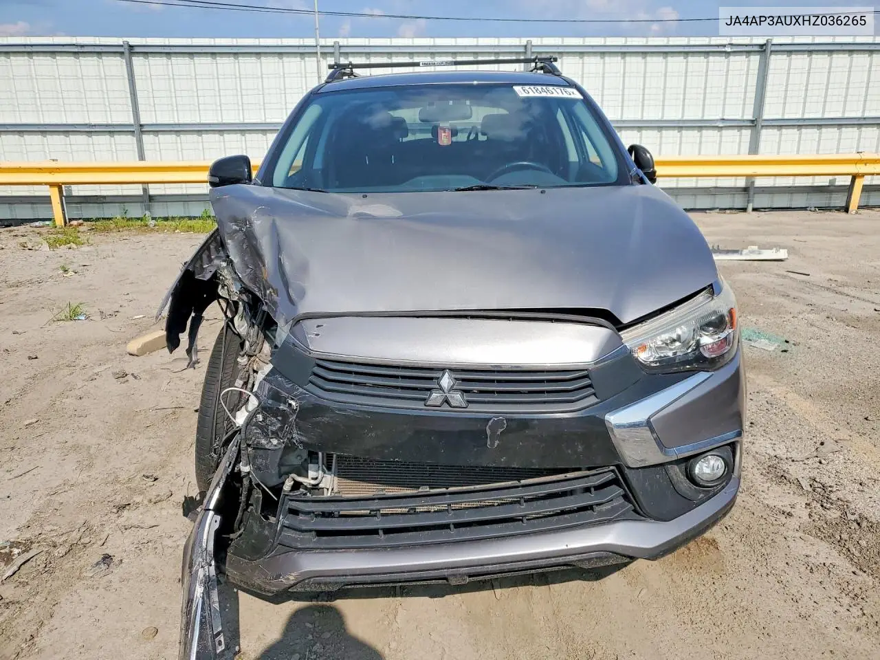 2017 Mitsubishi Outlander Sport Es VIN: JA4AP3AUXHZ036265 Lot: 61846176