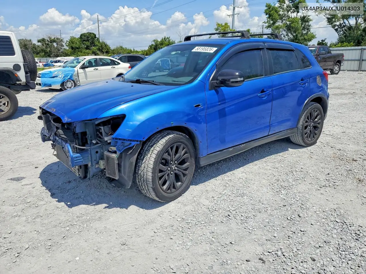 2018 Mitsubishi Outlander Sport Es VIN: JA4AP3AUXJU014303 Lot: 58195826