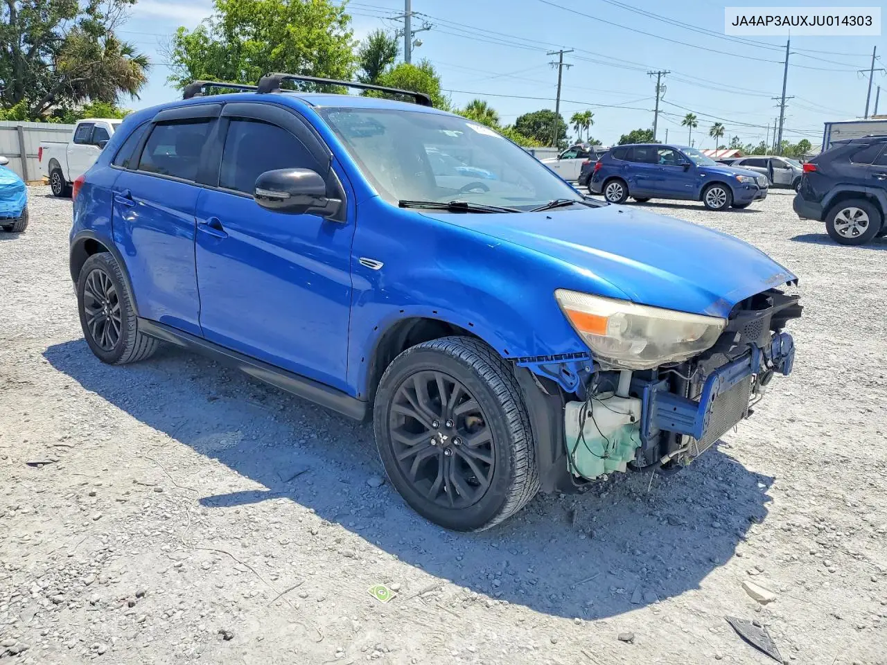 2018 Mitsubishi Outlander Sport Es VIN: JA4AP3AUXJU014303 Lot: 58195826
