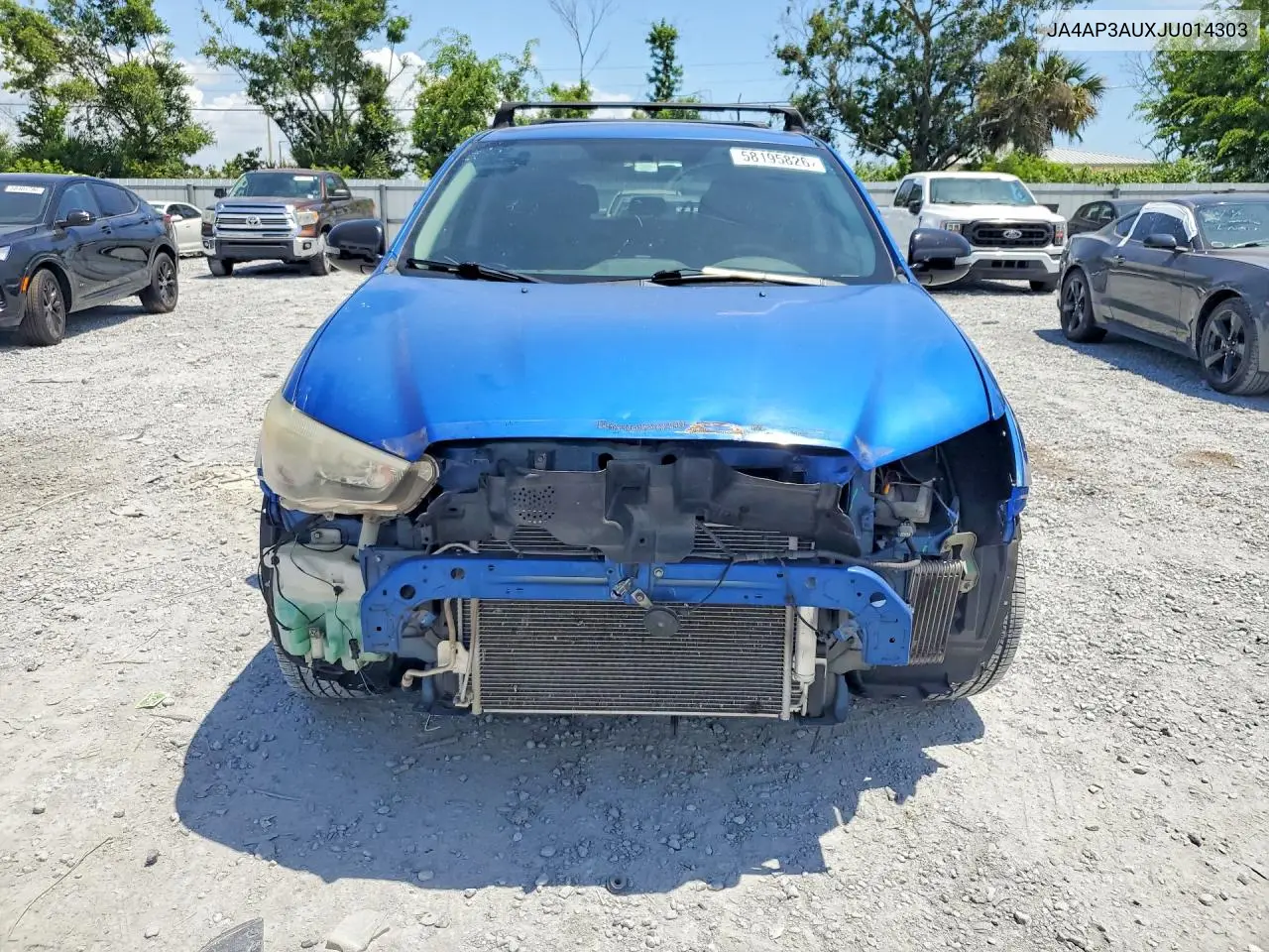 2018 Mitsubishi Outlander Sport Es VIN: JA4AP3AUXJU014303 Lot: 58195826