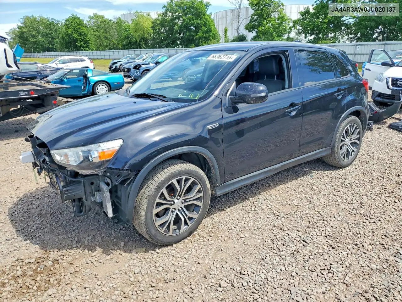 2018 Mitsubishi Outlander Sport Es VIN: JA4AR3AW0JU020137 Lot: 58362716