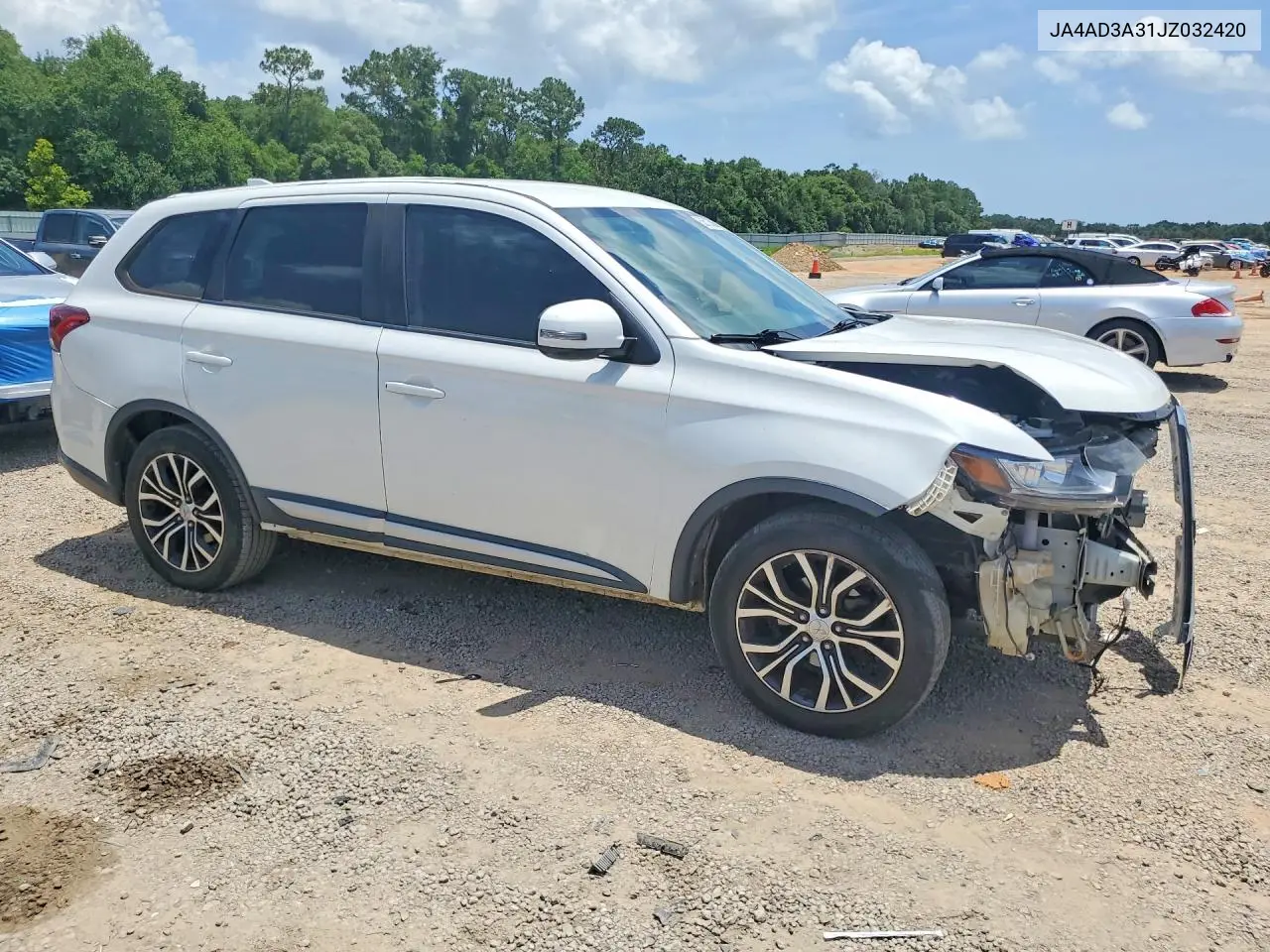 2018 Mitsubishi Outlander Se VIN: JA4AD3A31JZ032420 Lot: 58513506